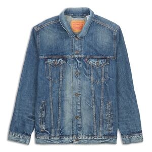 Levi's Blue Denim Trucker Jacket with Tan Label